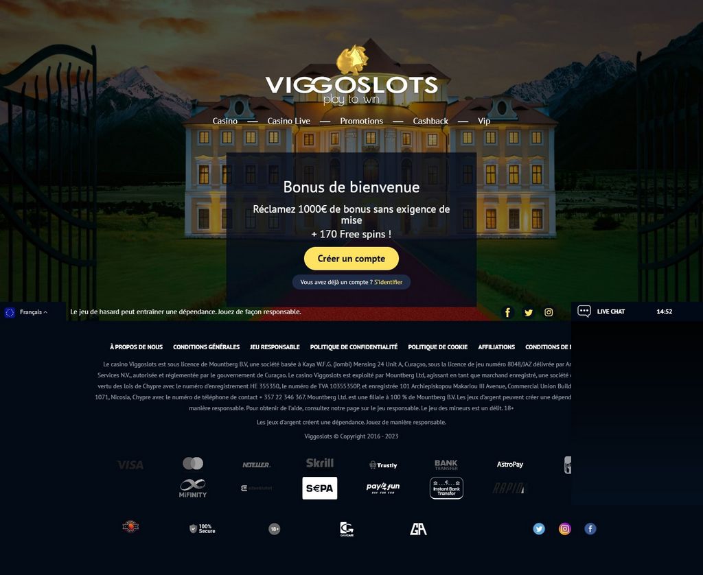Évaluation du site du casino Viggoslots 2025